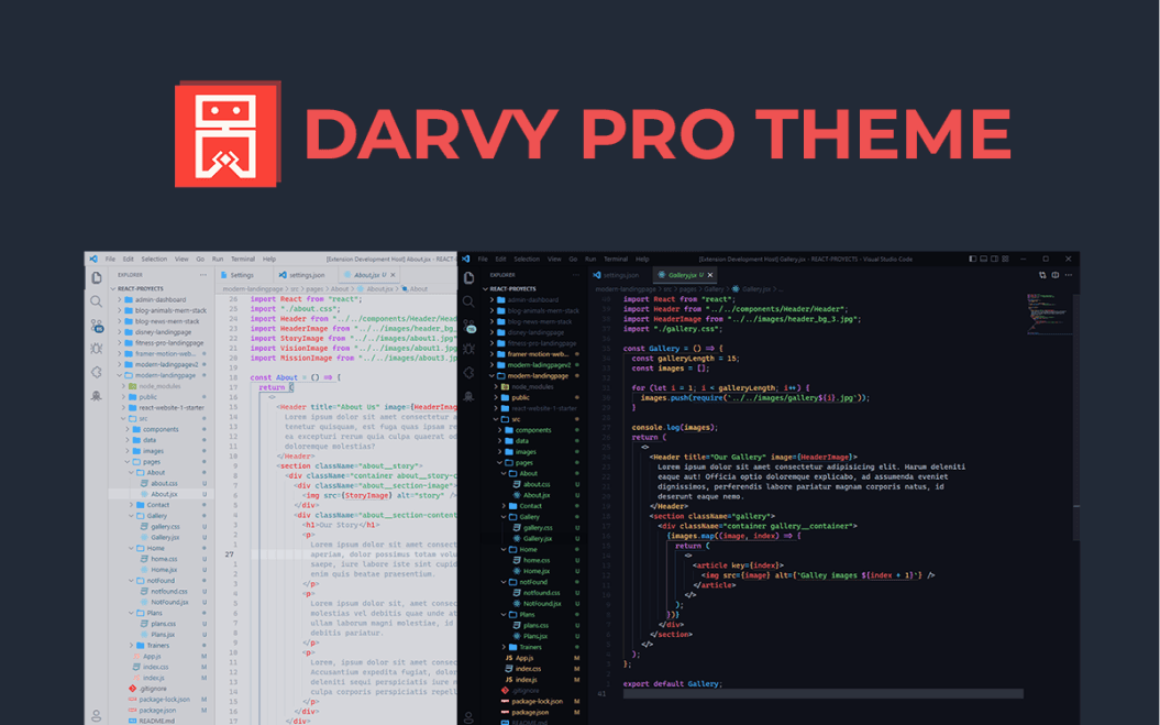 DARVYTHEME VSCode picture